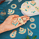 Pandahall 16шт 8 стиля латунные большие подвески KK-TA0001-31-6