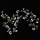 Chgcraft 2pcs 2 estilo nupcial perla diadema de rhinestone OHAR-CA0001-07-7