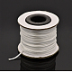 Cordons fil de nylon tressé rond de fabrication de noeuds chinois de macrame rattail NWIR-O001-01-1