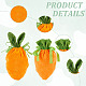 Benecreat 6 pz 2 stili borsa con coulisse in nastro di velluto a forma di carota ABAG-BC0001-58-4
