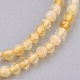 Chapelets de perles en opale jaune naturelle G-F568-114-2mm-3