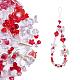 150 pièces aléatoire rose acrylique perles ours pastel entretoise perles papillon perles en vrac pour bijoux porte-clés téléphone lanière faisant JX543H-1