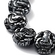 Non-Magnetic Synthetic Hematite Beaded Stretch Bracelets BJEW-H589-01F-2