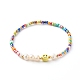 Glass Beads Stretch Bracelets BJEW-JB06414-2