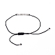 Unisex Adjustable Morse Code Bracelets BJEW-JB05011-01-4
