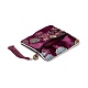 Китайская парча кисточка молния ювелирные изделия сумка подарочный мешочек ABAG-F005-06-3