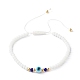 Ensemble de bracelets de perles tressées en fil de nylon réglable BJEW-JB06440-11