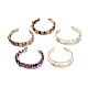 Pépites de perles de pierres précieuses mélangées naturelles bracelet pour fille femmes BJEW-JB06817-1