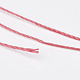 ポリエステル糸  カスタム織りジュエリー作りのために  トマト  1mm  約230m /ロール NWIR-K023-1mm-19-2