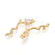 Латунные микро проложить кубического циркония подвески KK-N261-84G-2
