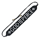ワードゴッドは女性のための平和織機模様MIYUKIシードビーズブレスレットです  調整可能ナイロンコードビーズ編みブレスレット  ブラック  11インチ（28cm） BJEW-C011-35-4