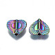 Rack Plating Rainbow Color Alloy Beads PALLOY-S180-356-3