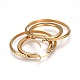 Серьги-кольца из нержавеющей стали 304 EJEW-F188-10G-2