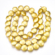 Chapelets de perles en hématite synthétique sans magnétiques G-T061-185G-2