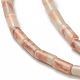 Brins de perles de netstone rouge naturel G-B004-A10-3