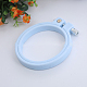 Adjustable ABS Plastic Flat Round Embroidery Hoops TOOL-PW0003-017D-1