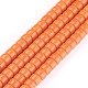 Opaque Solid Color Glass Beads Strands GLAA-A036-I06-1