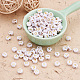 500Pcs 5 Style Plating Acrylic Beads PACR-BY0001-01-4