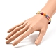 Natural Quartz Free Form Beads Stretch Bracelet for Kid BJEW-JB07064-02-3