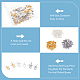 Unicraftale 120 pièces 6 style 201 & 304 tasse en acier inoxydable perle cheville bails broches pendentifs STAS-UN0043-45-5
