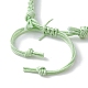 Adjustable Braided Waxed Cotton Macrame Pouch Bracelet Making BJEW-JB09698-01-4