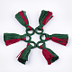 Polycoton (polyester coton) gland grand pendentif décorations FIND-S302-02M-1