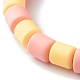 Handgemachte Polymer Clay Perlen Stretch Armbänder BJEW-JB06492-7