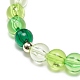 Ensemble de bracelets extensibles en perles rondes en acrylique 4pcs 4 styles BJEW-JB08926-04-7