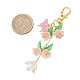 Акриловые цветочные подвески HJEW-JM04196-03-3