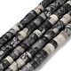 Бусины из натурального черного камня&nbsp;G-Z110-A23-2x4mm-2