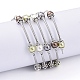 Five Loops Fashion Wrap Bracelets BJEW-JB05512-01-4