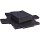 クラフト紙の折りたたみボックス  引き出しボックス  長方形  ブラック  11.2x8.2x4.2cm  20個/セット CON-BC0004-32B-B-3
