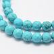 Synthetic Turquoise Bead Strands G-G671-6mm-3