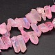 Electroplated Natural Quartz Crystal Beads Strands G-A142-03B-1