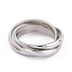 Unisex 304 Stainless Steel Finger Rings RJEW-K233-06-P-2