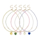 Collar con colgante de vidrio en forma de corazón con perlas naturales y cadenas de cuentas de semillas NJEW-JN04343-1