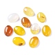 Natural Yellow Agate Cabochons G-Z012-01B-1
