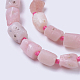 Rosa naturale perline opale fili G-F568-279-3