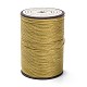 ラウンドワックスポリエステル糸ストリング  マイクロマクラメコード  ツイストコード  革縫い用  ダークチソウ  0.55mm  約131.23ヤード（120m）/ロール YC-D004-02C-018-1