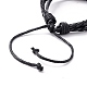 PU Leather Braided Cord Multi-strand Bracelet BJEW-F427-01F-3