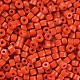 Opaque Colours Glass Round Bugle Beads SEED-S045-001A-A01-1
