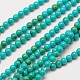 Brins de perles turquoises synthétiques importés G-A130-2mm-L05-1-2