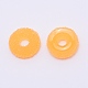 不透明な樹脂リンキングリング  模造ドーナツ  DIYアクセサリー用  オレンジ  16x5.5mm  内径：5mm RESI-TAC0004-19B-1