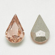 Cabujones de cristal con rhinestone RGLA-T082-6x10mm-08-2