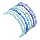 Ensemble de bracelets extensibles en perles de verre 7pcs 7 styles BJEW-JB09575-5