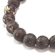 4pcs ensemble de bracelets extensibles en perles rondes en agate naturelle de 4 tailles BJEW-JB08196-8
