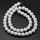 Chapelets de perles de jade blanche naturelle G-D695-10mm-2