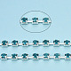 Серебряные латунные цепочки со стразами из латуни CHC-N020-11A-2
