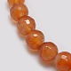 Natural Agate Round Beads Strand G-L084-14mm-24-2