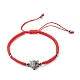 Geflochtenes Armband aus geflochtenen Zirkonia-Perlen aus Messing mit Mikropavé aus Messing für Teenager-Mädchen BJEW-JB06981-2